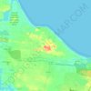 Mapa topográfico Taíba, altitud, relieve