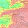 Mapa topográfico Tayikistán, altitud, relieve