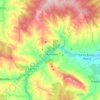 Mapa topográfico Arnedillo, altitud, relieve