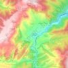 Mapa topográfico Torrecilla en Cameros, altitud, relieve