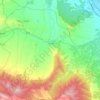 Mapa topográfico Autol, altitud, relieve