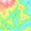 Mapa topográfico Quebrada La Esperanza, altitud, relieve