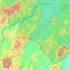 Mapa topográfico Río Bocay, altitud, relieve