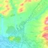 Mapa topográfico Albolote, altitud, relieve