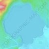 Mapa topográfico Laguna de Xiloá, altitud, relieve