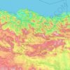 Mapa topográfico País Vasco, altitud, relieve