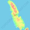 Mapa topográfico Lougheed Island, altitud, relieve