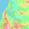 Mapa topográfico Vichuquén, altitud, relieve