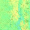 Mapa topográfico সাভার উপজেলা, altitud, relieve