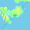 Mapa topográfico Jens Munk Island, altitud, relieve