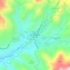 Mapa topográfico San Sebastián de Yalí, altitud, relieve
