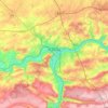 Mapa topográfico Namur, altitud, relieve