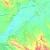 Mapa topográfico Guareña, altitud, relieve