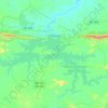 Mapa topográfico Coremas, altitud, relieve