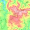 Mapa topográfico Paisaje Terrestre Protegido Mesas de Miraflor-Moropotente, altitud, relieve