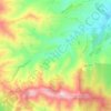 Mapa topográfico Iznate, altitud, relieve