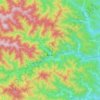 Mapa topográfico 奥多摩町, altitud, relieve
