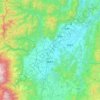 Mapa topográfico Fukushima, altitud, relieve