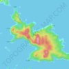 Mapa topográfico 兄島, altitud, relieve