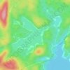 Mapa topográfico Green Lake, altitud, relieve
