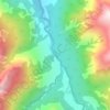 Mapa topográfico Río Achibueno, altitud, relieve