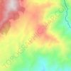 Mapa topográfico Volcanes, altitud, relieve