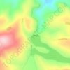 Mapa topográfico Presa de Umécuaro, altitud, relieve