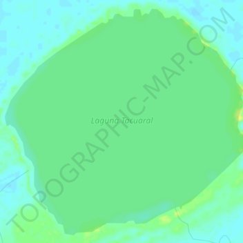 Mapa topográfico Laguna Tacuaral, altitud, relieve