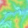 Mapa topográfico 白丸調整池ダム, altitud, relieve