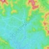Mapa topográfico 昆仑镇, relieve, altitud