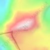 Mapa topográfico Porong Ri, relieve, altitud