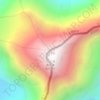 Mapa topográfico चोयु ཇོ་བོ་དབུ་ཡ 卓奧有山 Cho Oyu, relieve, altitud