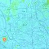 Mapa topográfico 佛山市, relieve, altitud