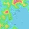 Mapa topográfico 鹹田 Ham Tin, relieve, altitud