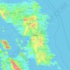 Mapa topográfico Samar, altitud, relieve
