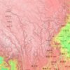 Mapa topográfico 雅砻江, relieve, altitud