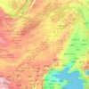 Mapa topográfico Mongolia Interior, relieve, altitud