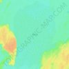 Mapa topográfico 罗布泊, relieve, altitud